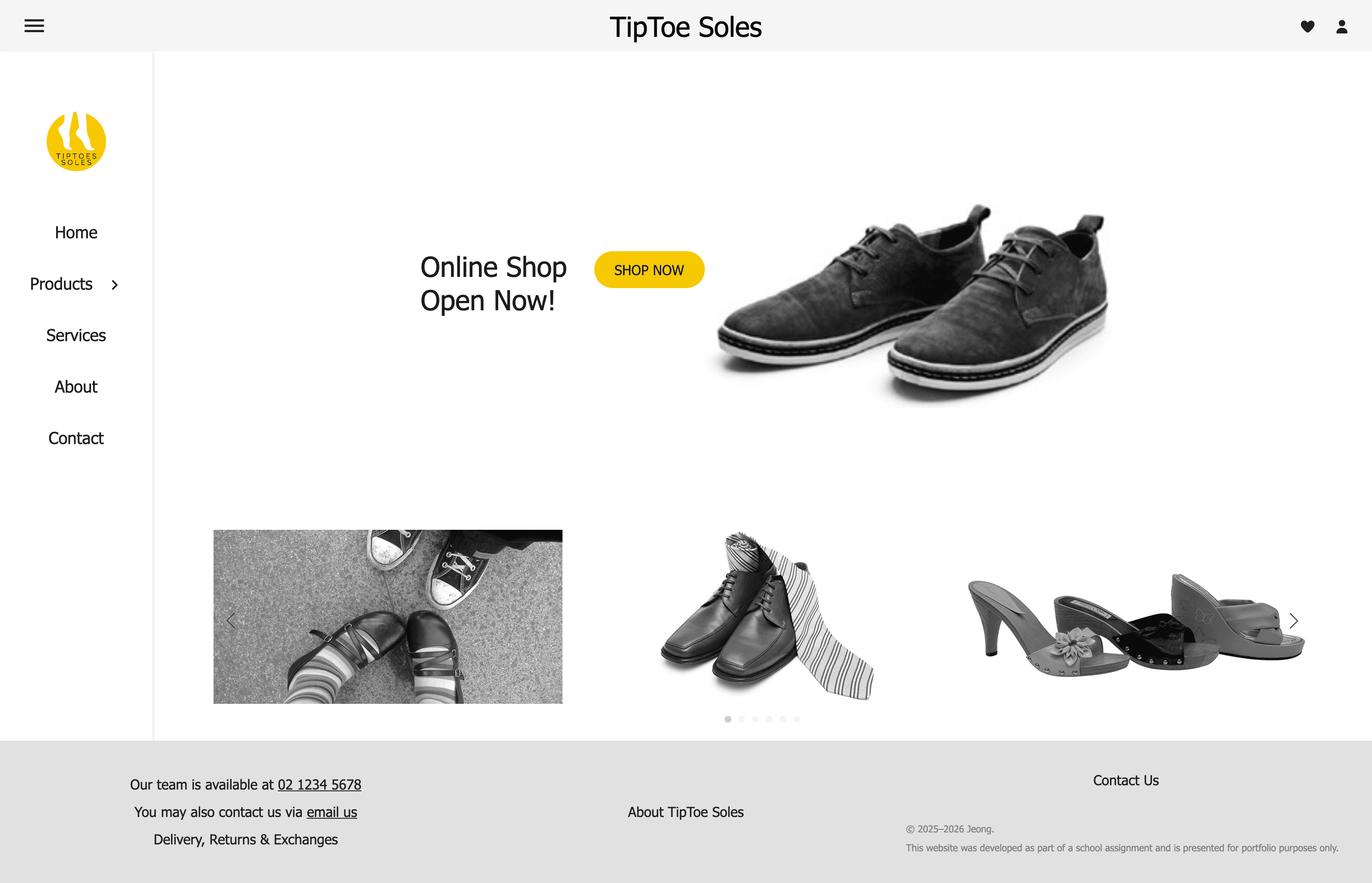 Interactive Responsive Website
